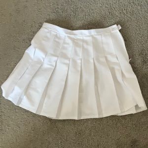 wild fable pleated white mini skirt